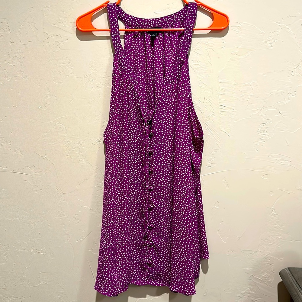 Torrid Raspberry Button Front Sleeveless Top Size… - image 1